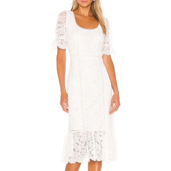BB Dakota Dresses & Skirts - BB Dakota White MIDI Dress